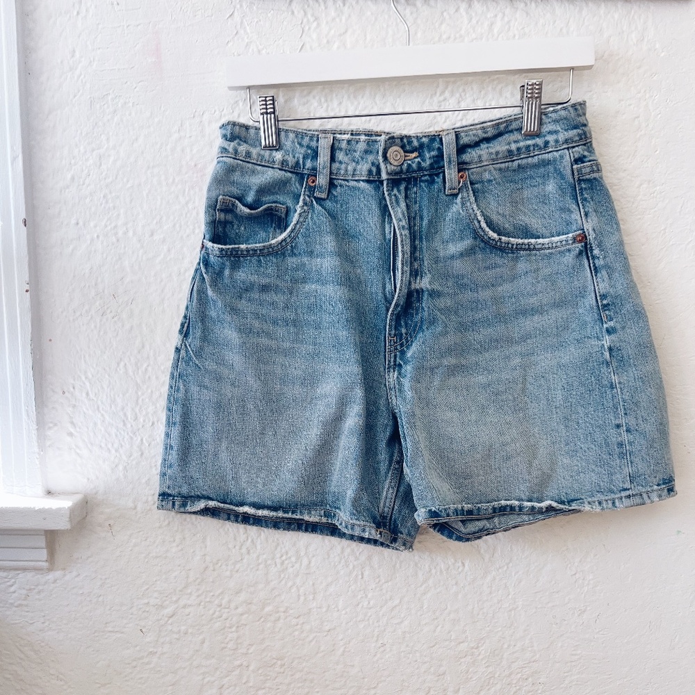 Zara High Rise Jean Shorts